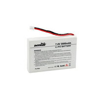 7.4V 3000mAh Li-Po batteri til Detrum Blitz-DT9 sender