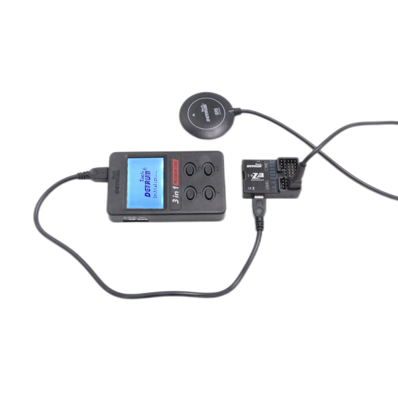 Detrum Z3 Lite EP RC Airplanes Flight Controller Return To Home RTH w/ GPS & 3-in-1 Program Card Combo