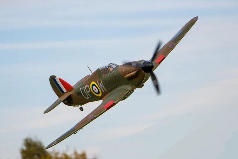 Dynam Hawker Hurricane V3 4S RC Warbird 1,25 m vingefang med flaps