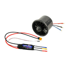 Dynam 70mm 12-bladet 4S EDF strømforsyningssystem med TC-2827-2600KV Outrunner børsteløs motor og 80A ESC XT60