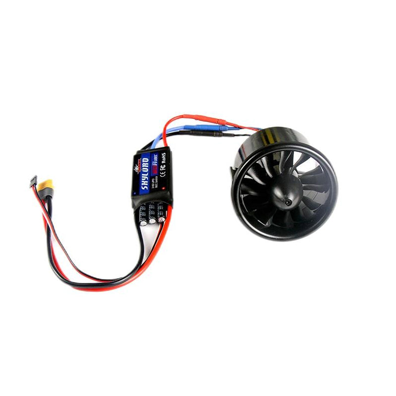 Dynam 70mm 12-Blade 6S EDF Power System w/ TC-2860-2200KV Inrunner Brushless Motor & 80A ESC XT60