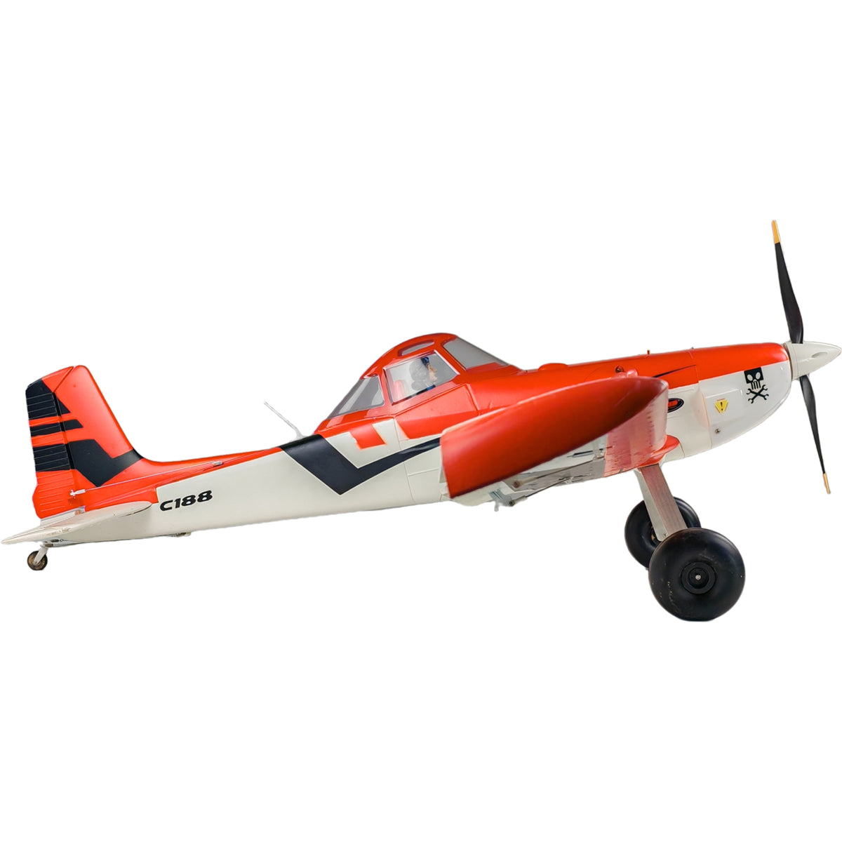 Dynam Cessna 188 Crop Duster V2 Orange 4S RC Scale Airplane 1.5m w/ Flaps