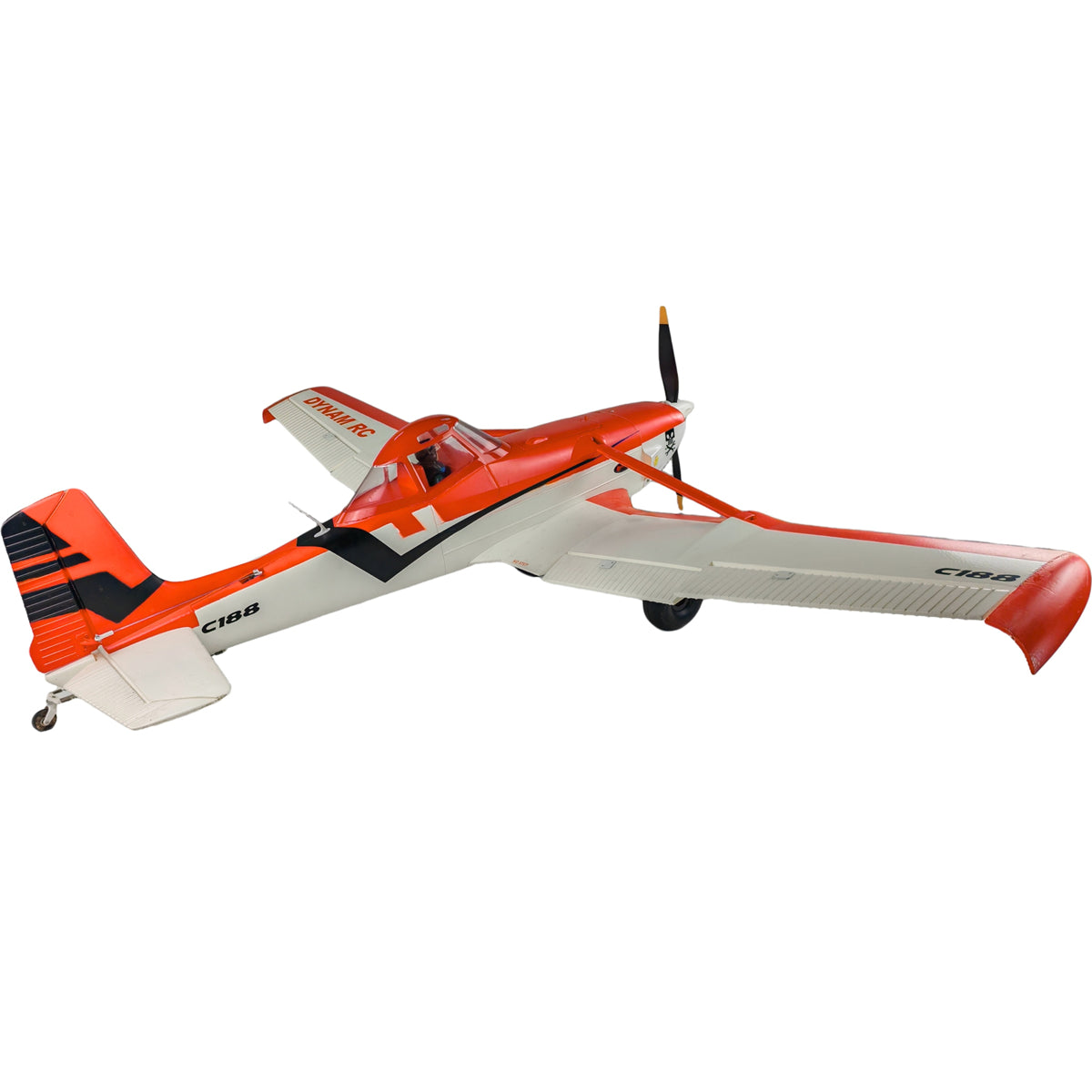 Dynam Cessna 188 Crop Duster V2 Orange 4S RC Scale Airplane 1.5m w/ Flaps