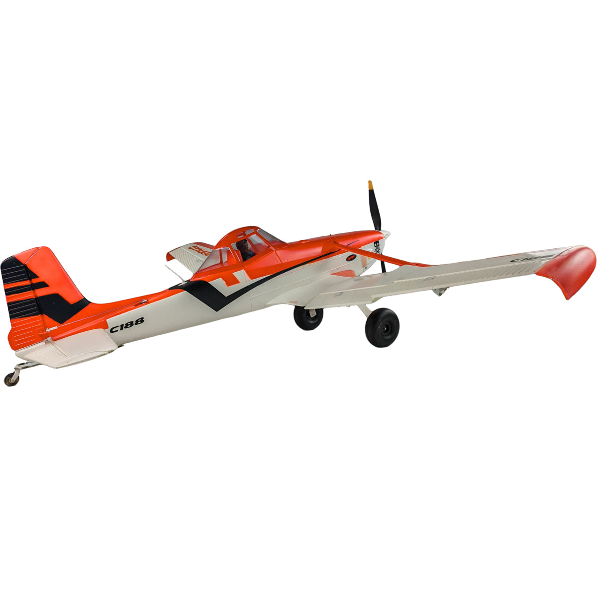 Dynam Cessna 188 Crop Duster V2 Orange 4S RC Scale Airplane 1.5m w/ Flaps