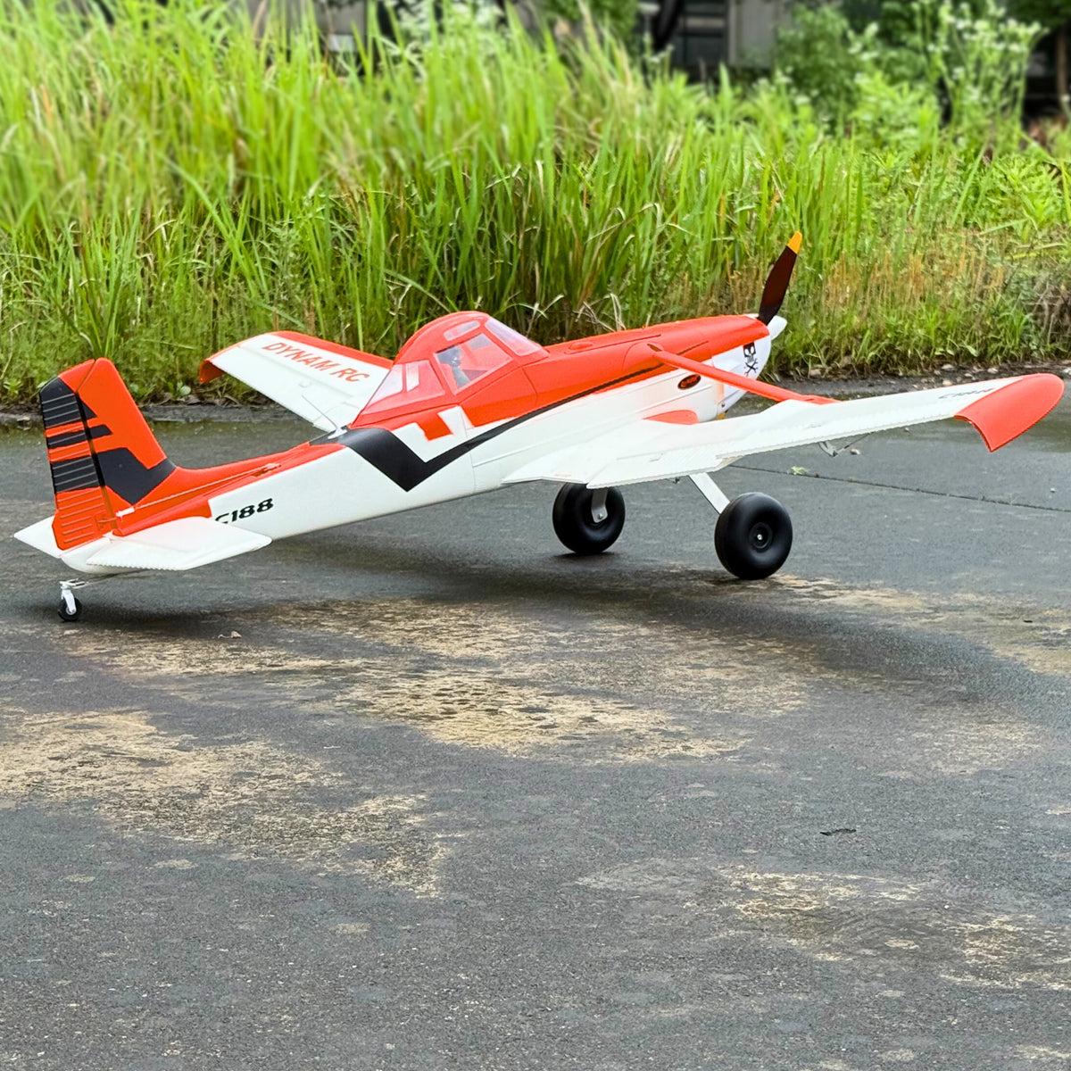 Dynam Cessna 188 Crop Duster V2 Orange 4S RC Scale Airplane 1.5m w/ Flaps