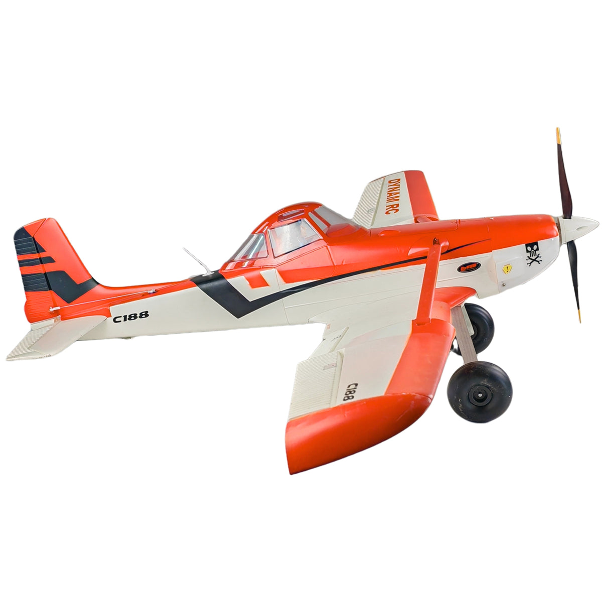 Dynam Cessna 188 Crop Duster V2 Orange 4S RC Scale Airplane 1.5m w/ Flaps