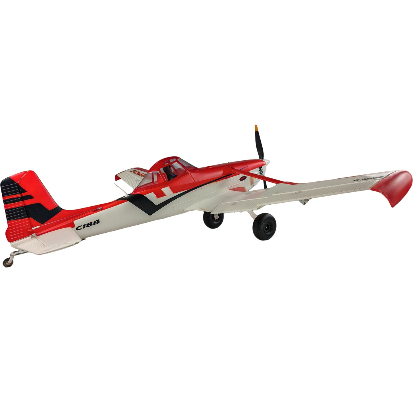 Dynam Cessna 188 Crop Duster V2 Red 4S RC Scale Airplane 1.5m w/ Flaps