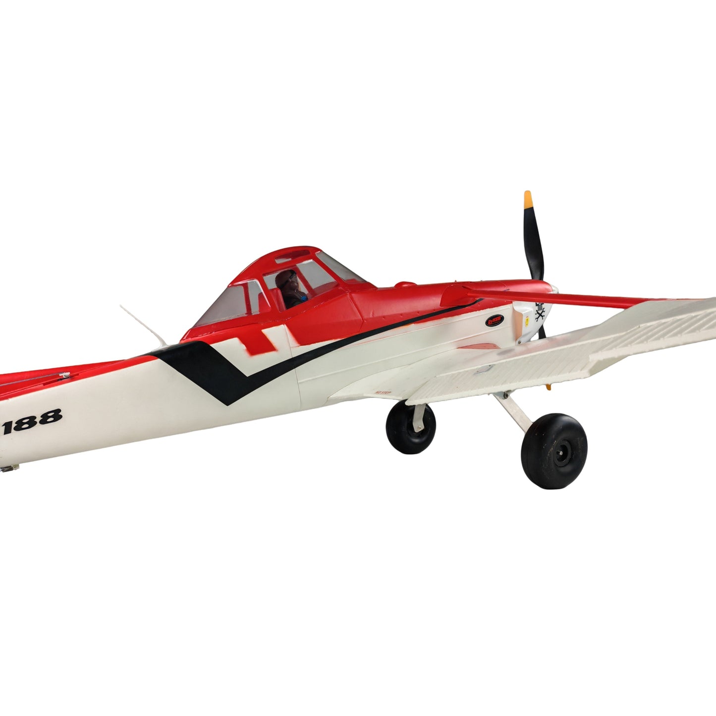 Dynam Cessna 188 Crop Duster V2 Red 4S RC Scale Airplane 1.5m w/ Flaps