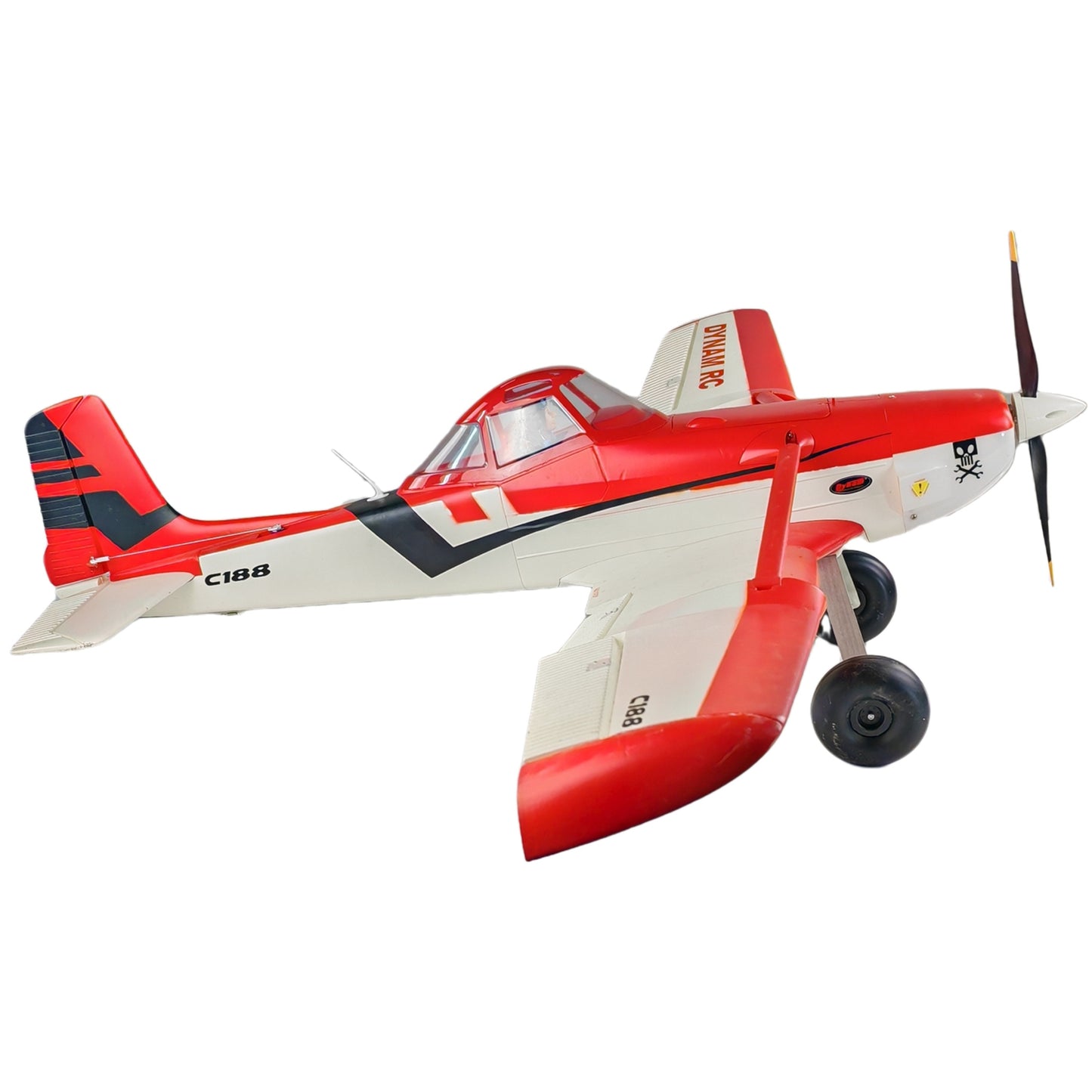 Dynam Cessna 188 Crop Duster V2 Red 4S RC Scale Airplane 1.5m w/ Flaps