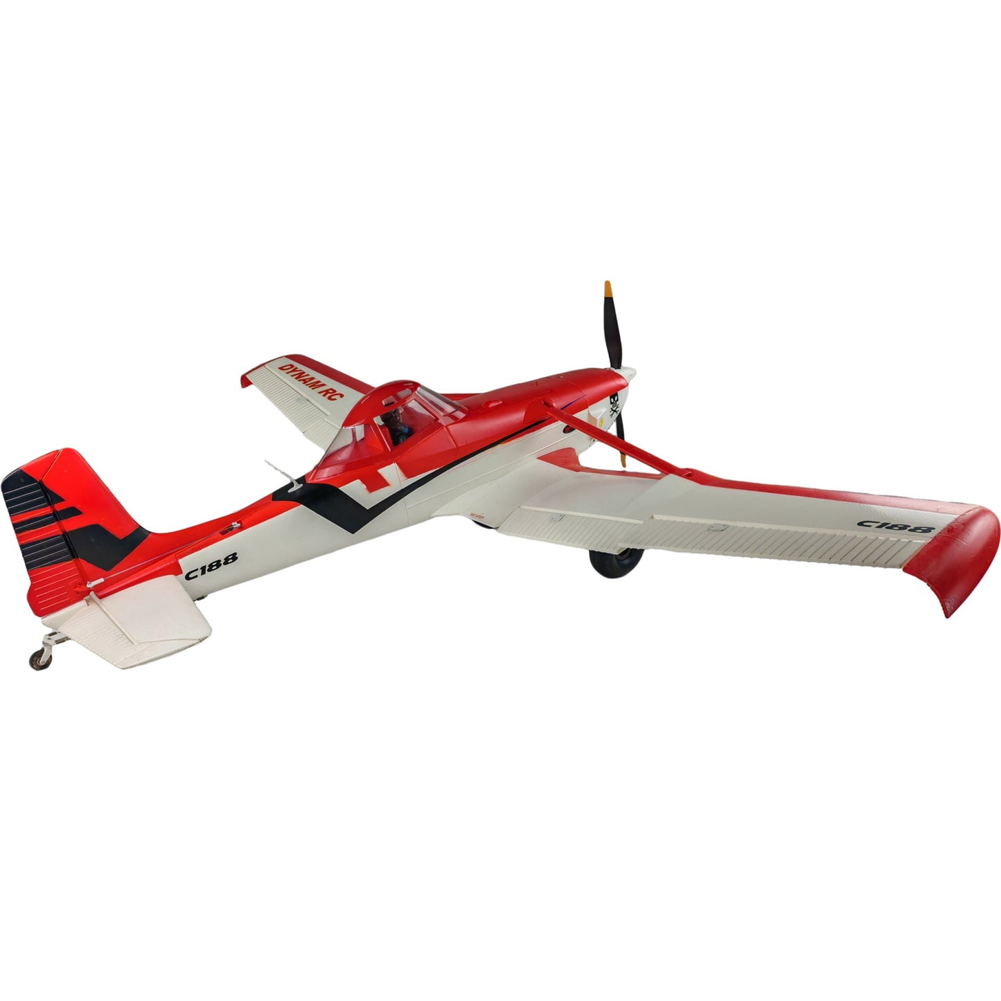 Dynam Cessna 188 Crop Duster V2 Red 4S RC Scale Airplane 1.5m w/ Flaps