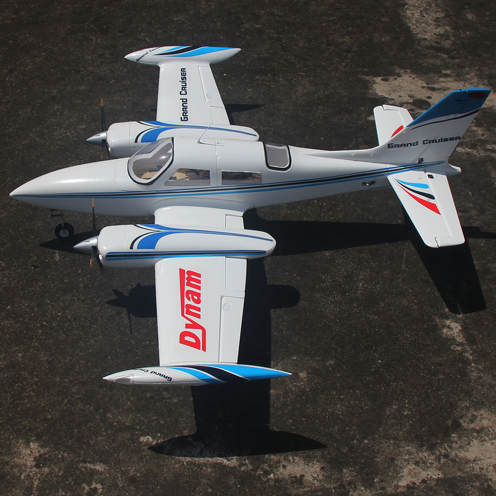 Dynam Cessna 310 Grand Cruiser V2 Blue Twin-Motor RC Scale Airplane 1.3m 51" Wingspan