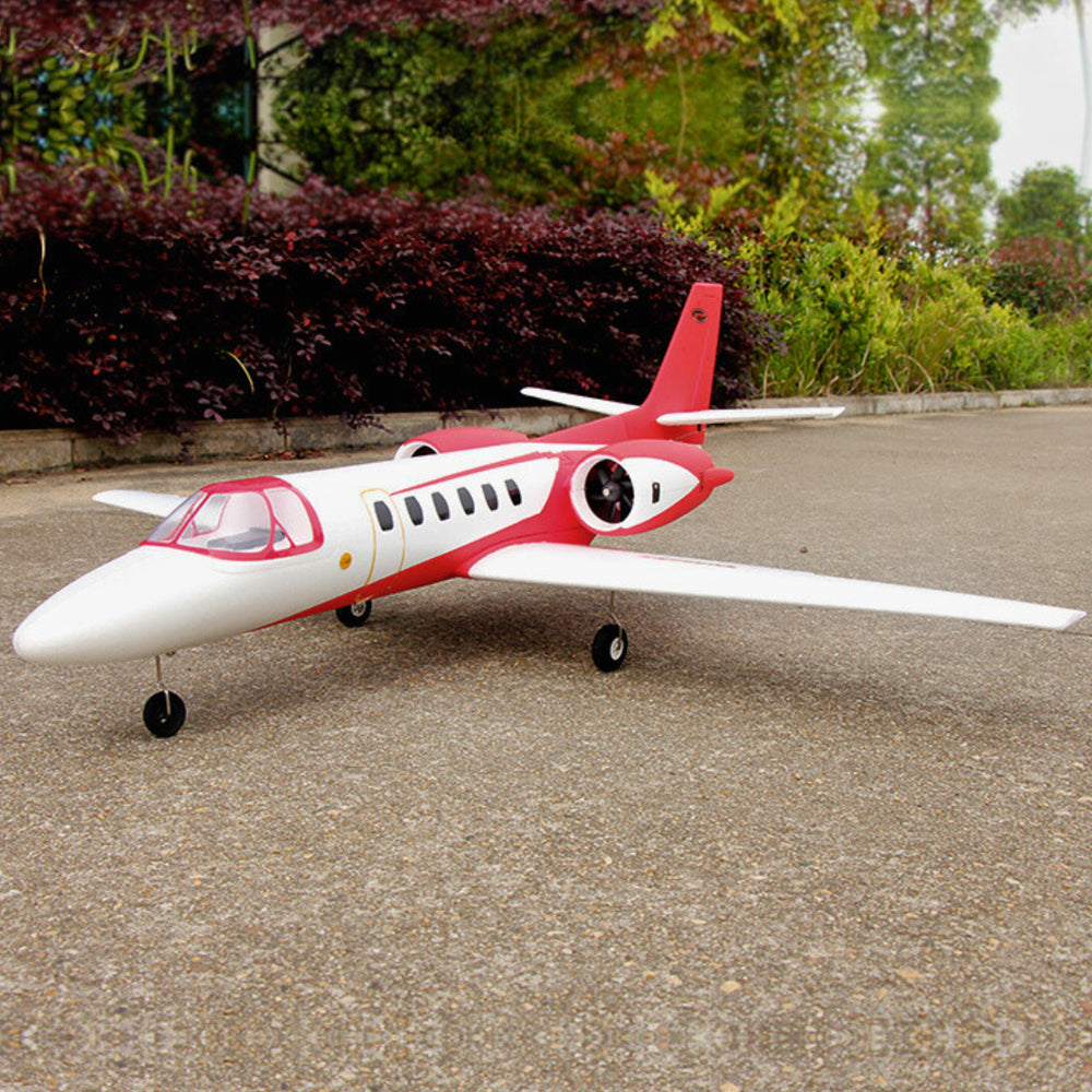 Dynam Cessna 550 Turbo Jet V2 Red 4S 64mm EDF RC Jet w/ Flaps
