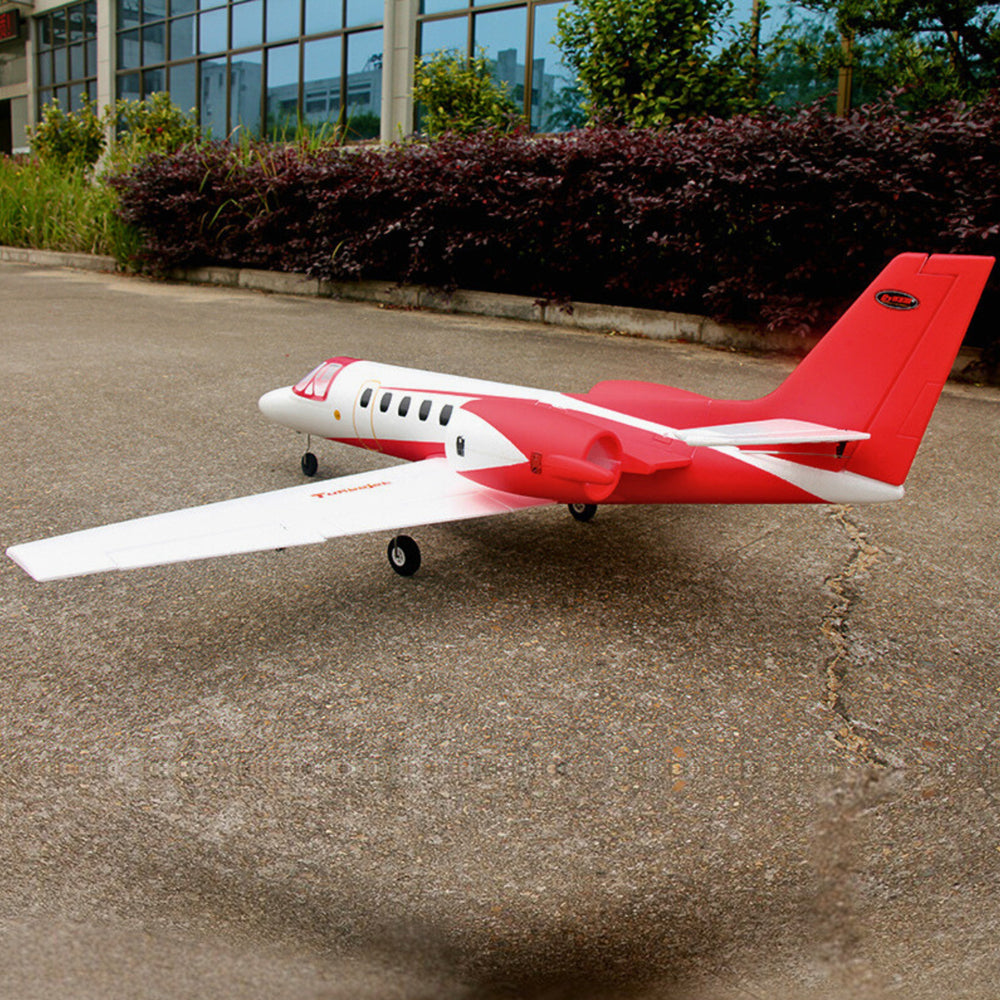 Dynam Cessna 550 Turbo Jet V2 Red 4S 64mm EDF RC Jet w/ Flaps
