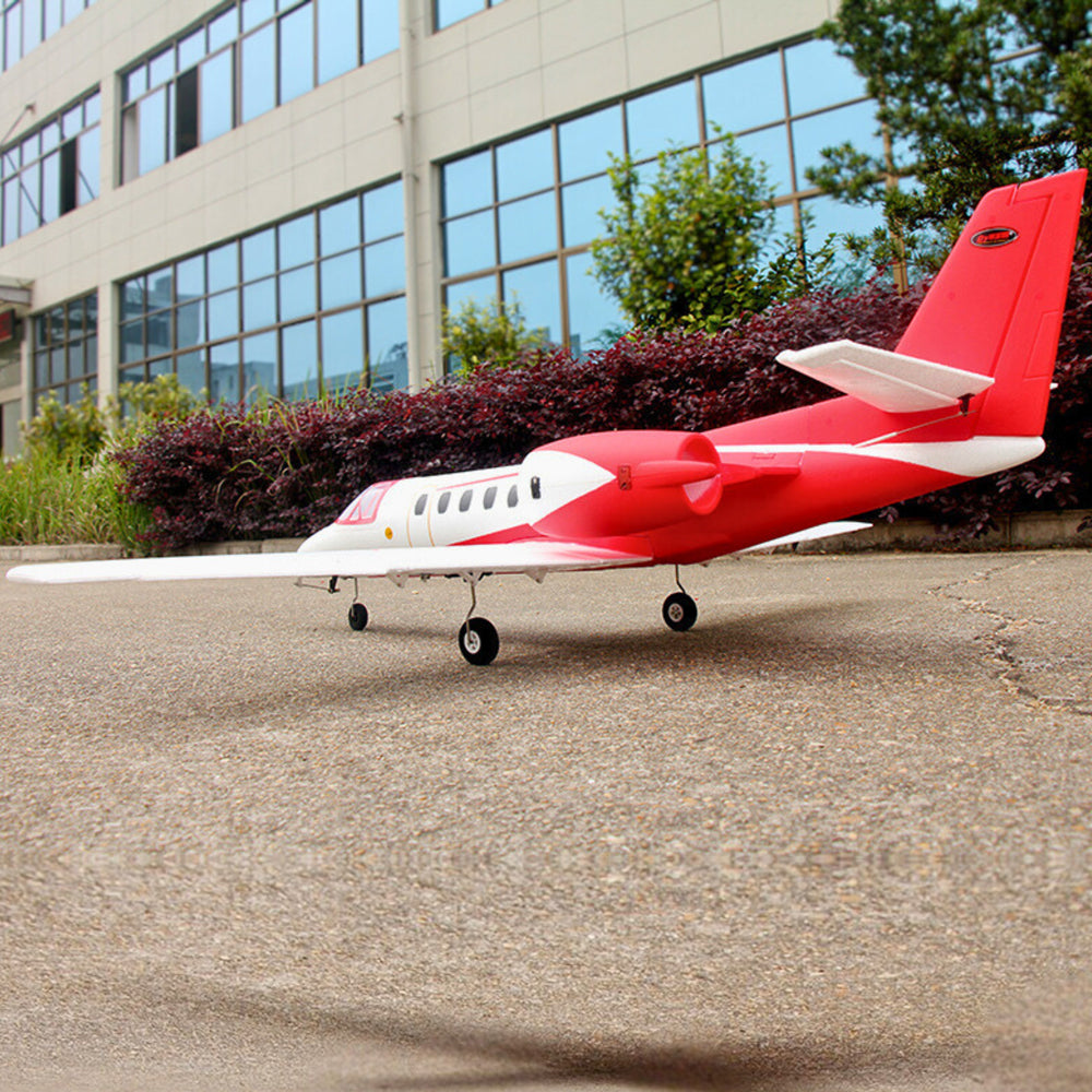 Dynam Cessna 550 Turbo Jet V2 Red 4S 64mm EDF RC Jet w/ Flaps