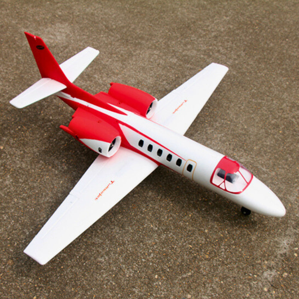 Dynam Cessna 550 Turbo Jet V2 Red 4S 64mm EDF RC Jet w/ Flaps