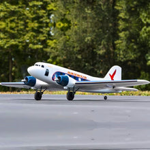 Dynam DC-3 Skybus Biele 1500 mm dvojmotorové RC lietadlo Warbird