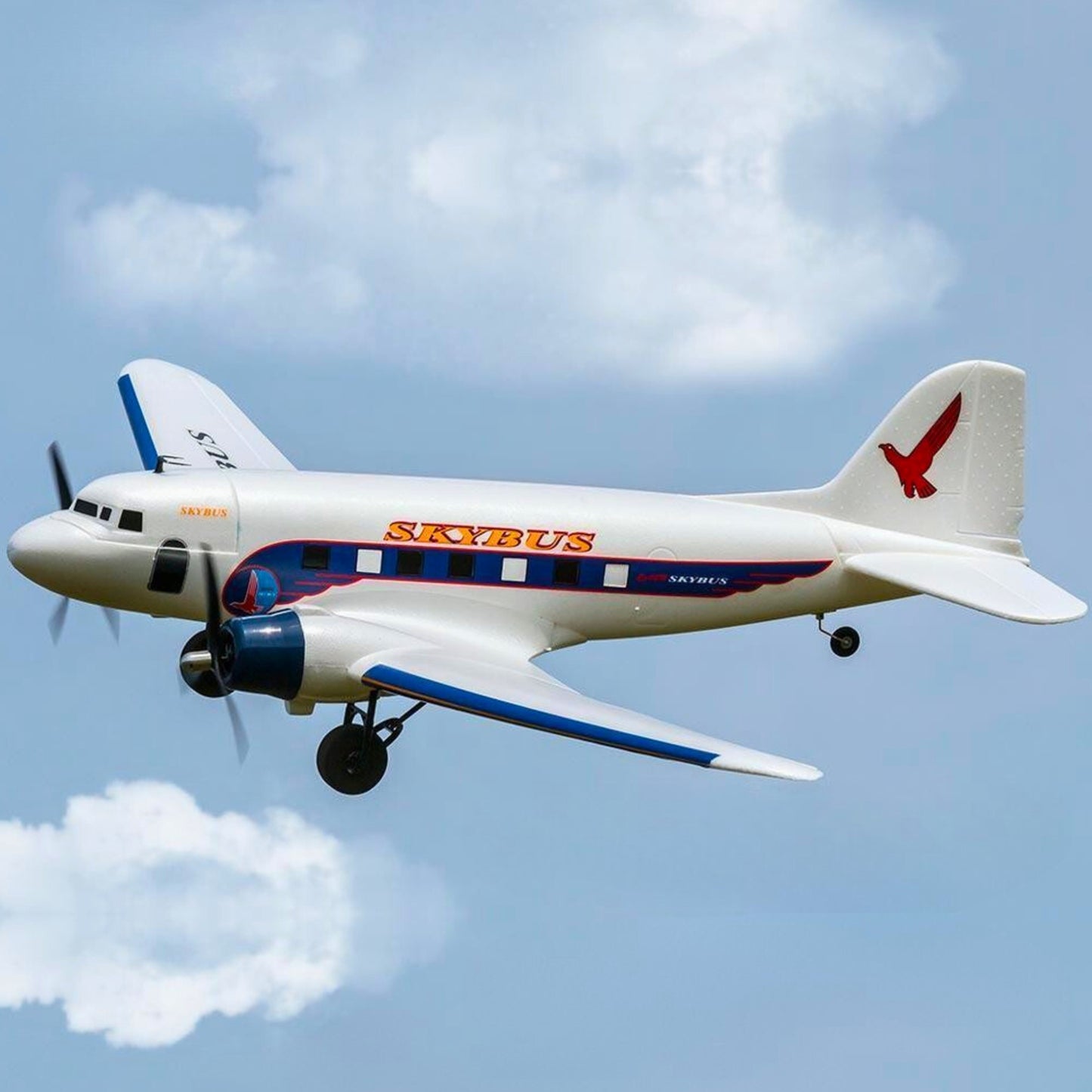 Dynam DC-3 Skybus White RC Warbird 1.5m Wingspan