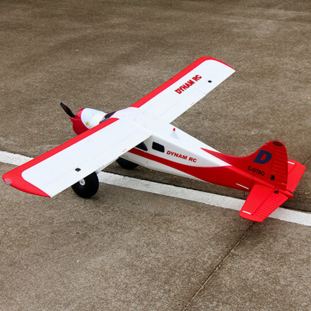 Dynam DHC-2 Beaver V2 Red 4S Sea/Land STOL RC Float Plane 1.5m w/ Flaps
