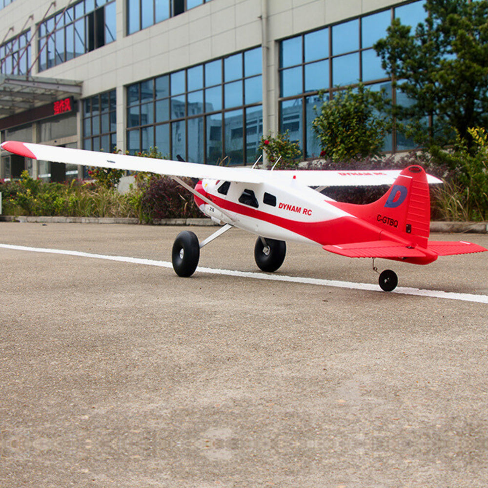 Dynam DHC-2 Beaver V2 Red 4S Sea/Land STOL RC Float Plane 1.5m w/ Flaps