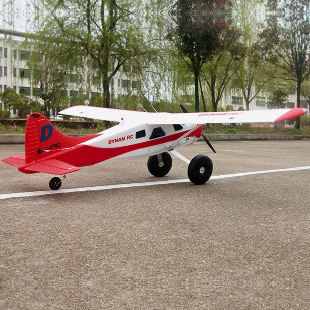 Dynam DHC-2 Beaver V2 Red 4S Sea/Land STOL RC Float Plane 1.5m w/ Flaps