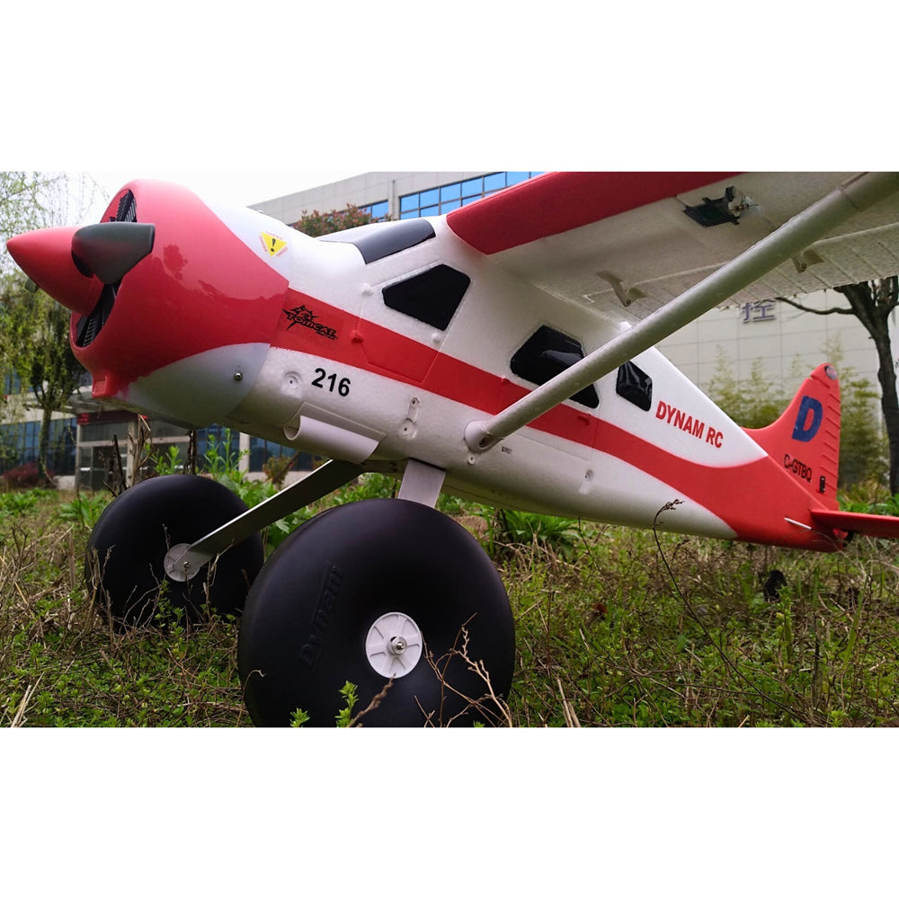 Dynam DHC-2 Beaver V2 Red 4S Sea/Land STOL RC Float Plane 1.5m w/ Flaps