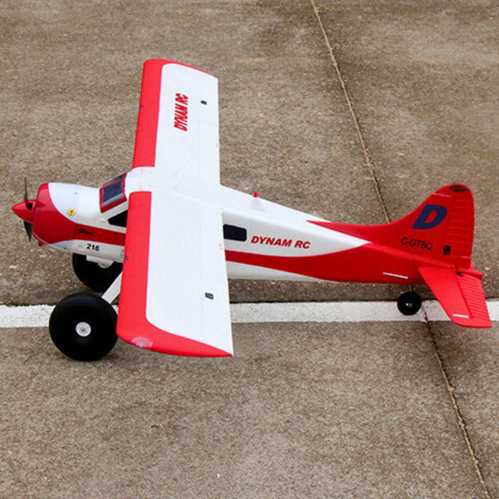 Dynam DHC-2 Beaver V2 Red 4S Sea/Land STOL RC Float Plane 1.5m w/ Flaps