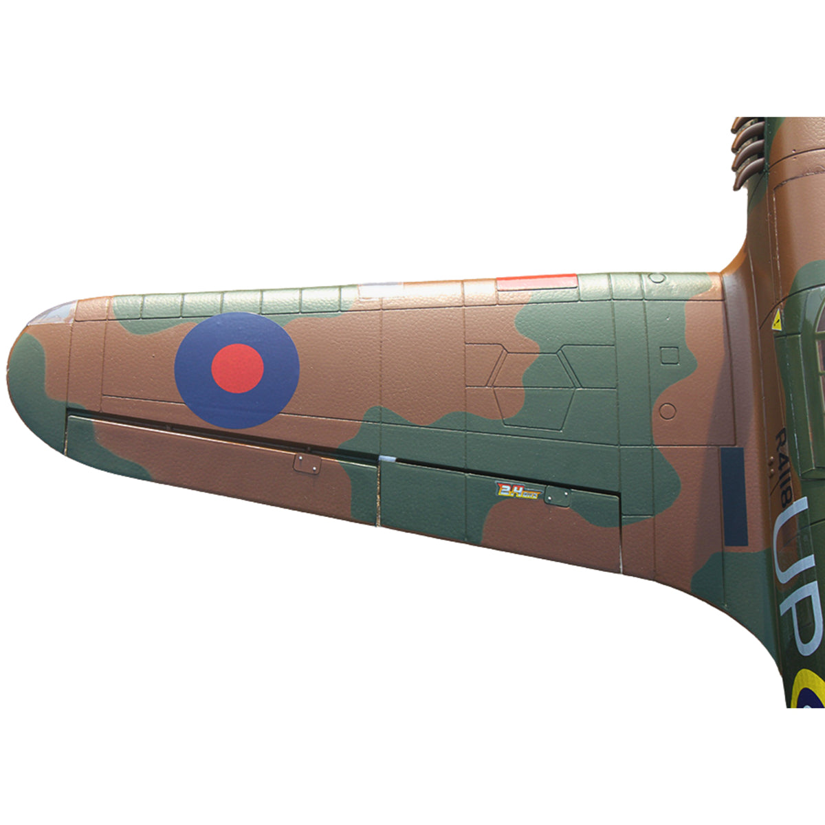 Dynam Hawker Hurricane V3 4S RC Warbird 1,25 m vingefang med flaps
