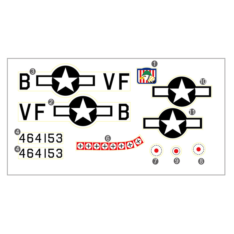 Dynam P51 Mustang V2 Fred Glover Decal