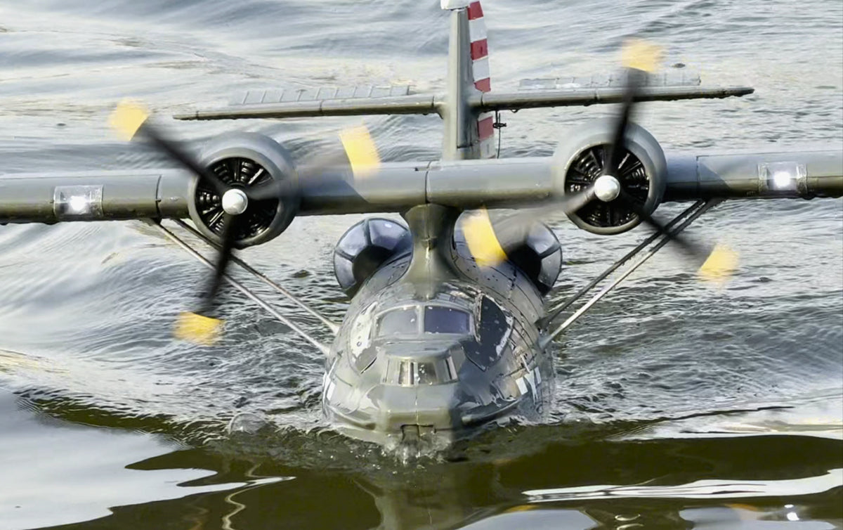 Dynam PBY Catalina V2 Grey Twin Engine RC Float Plane 1.5m Wingspan