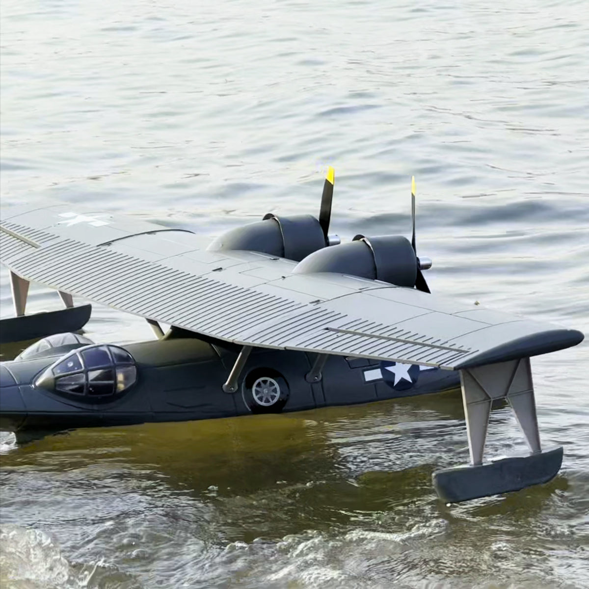 Dynam PBY Catalina V2 Grey Twin Engine RC Float Plane 1.5m Wingspan