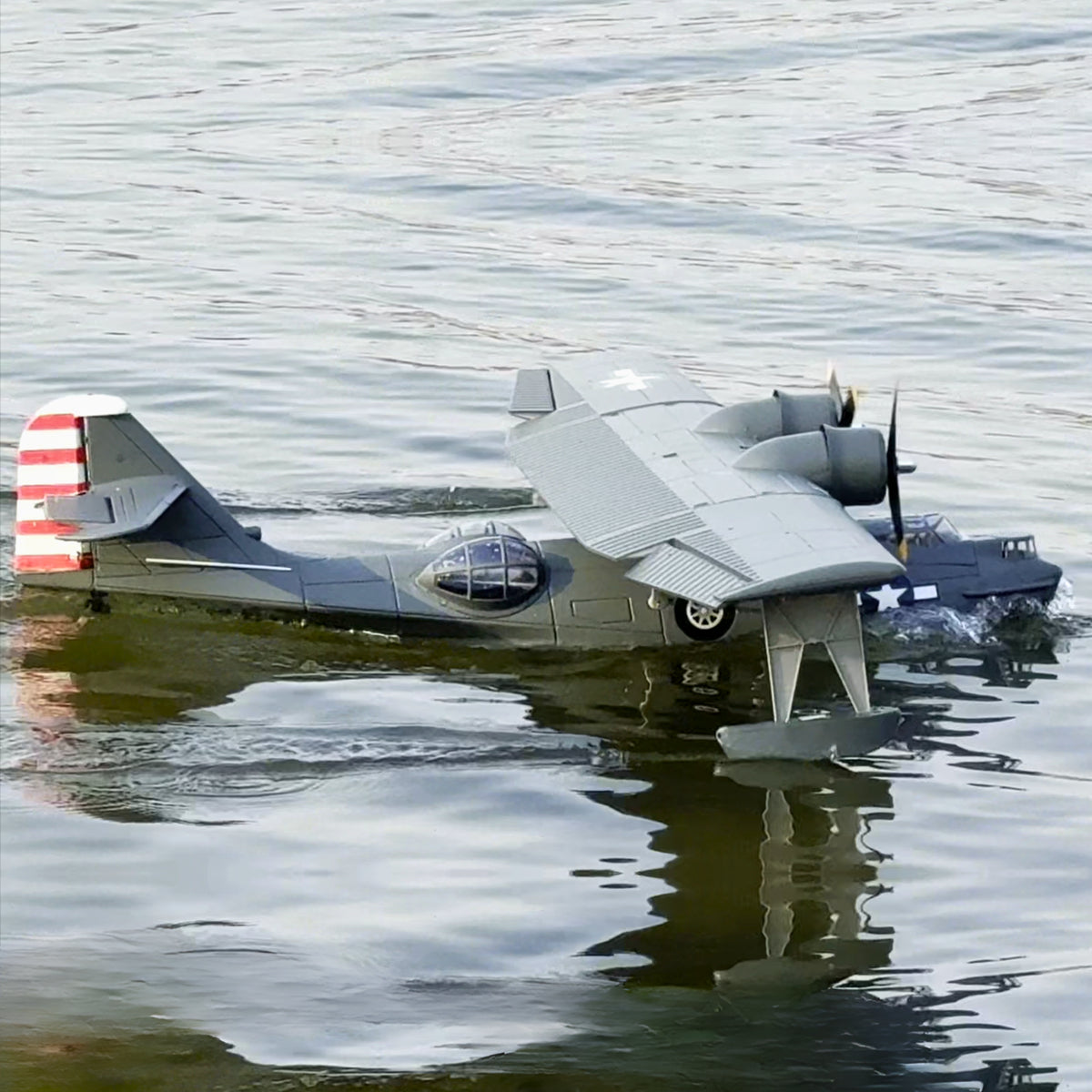 Dynam PBY Catalina V2 Grey Twin Engine RC Float Plane 1.5m Wingspan