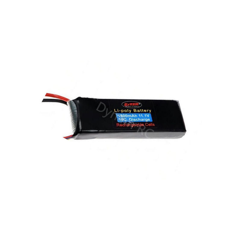 Dynam RC 11.1V 3S 1800mAh 15C Lipo Battery w/ XT60 Connector