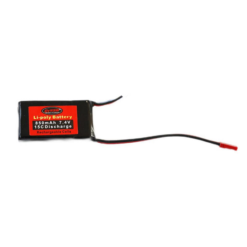 Dynam RC 7.4V 2S 850mAh Lipo Battery w/ JST Connector