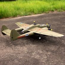 Dynam P-61 Black Widow Green 4S dvojmotorový RC Warbird 1,5 mw/klapky