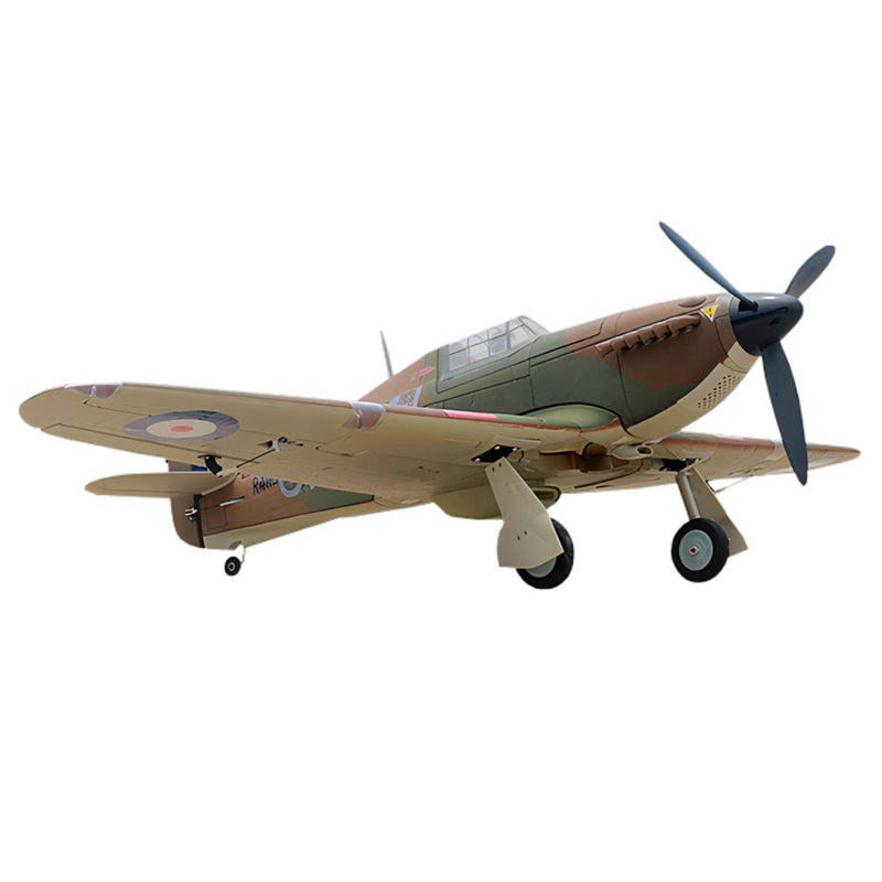 Dynam Hawker Hurricane V3 4S RC Warbird 1,25 m vingefang med flaps