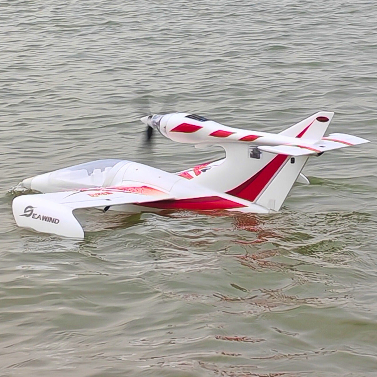 Pre-Order Dynam Seawind V2 Red 4S RC Beginner Seaplane 1220mm Wingspan w/o Landing Gear