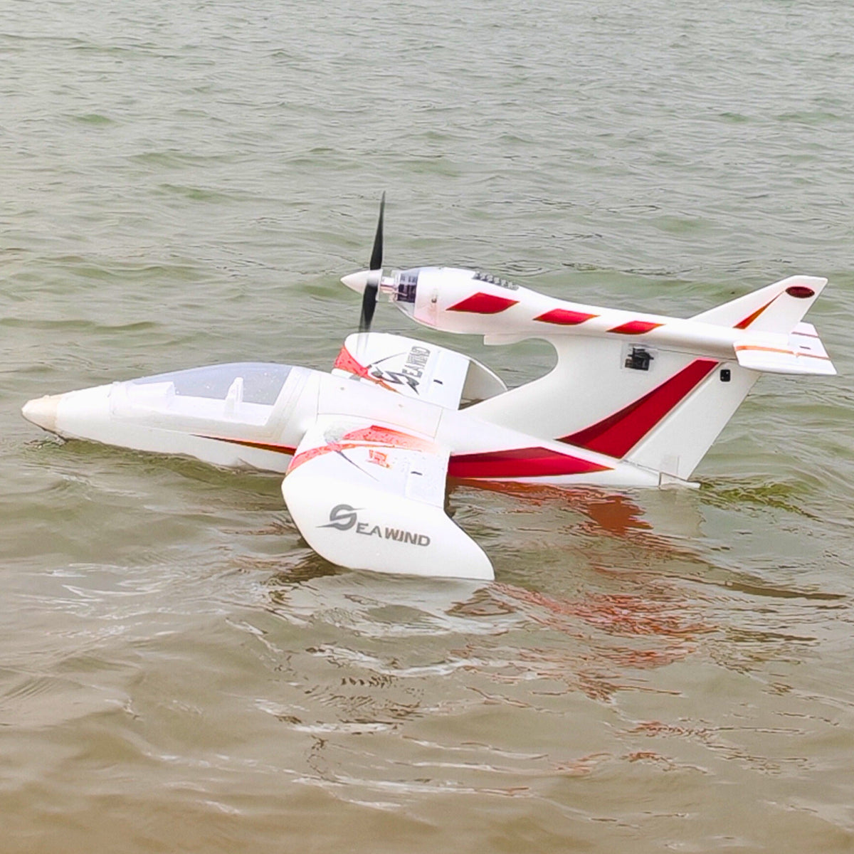 Pre-Order Dynam Seawind V2 Red 4S RC Beginner Seaplane 1220mm Wingspan w/o Landing Gear