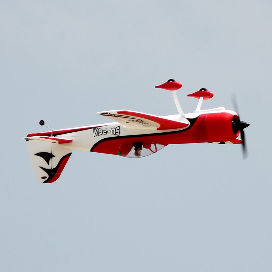 Dynam Sukhoi SU-26M V2 Red 4S Aerobatic 3D Sport Plane 1200mm Wingspan