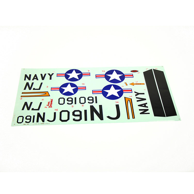 Dynam T-28 Trojan V2 Yellow Decal