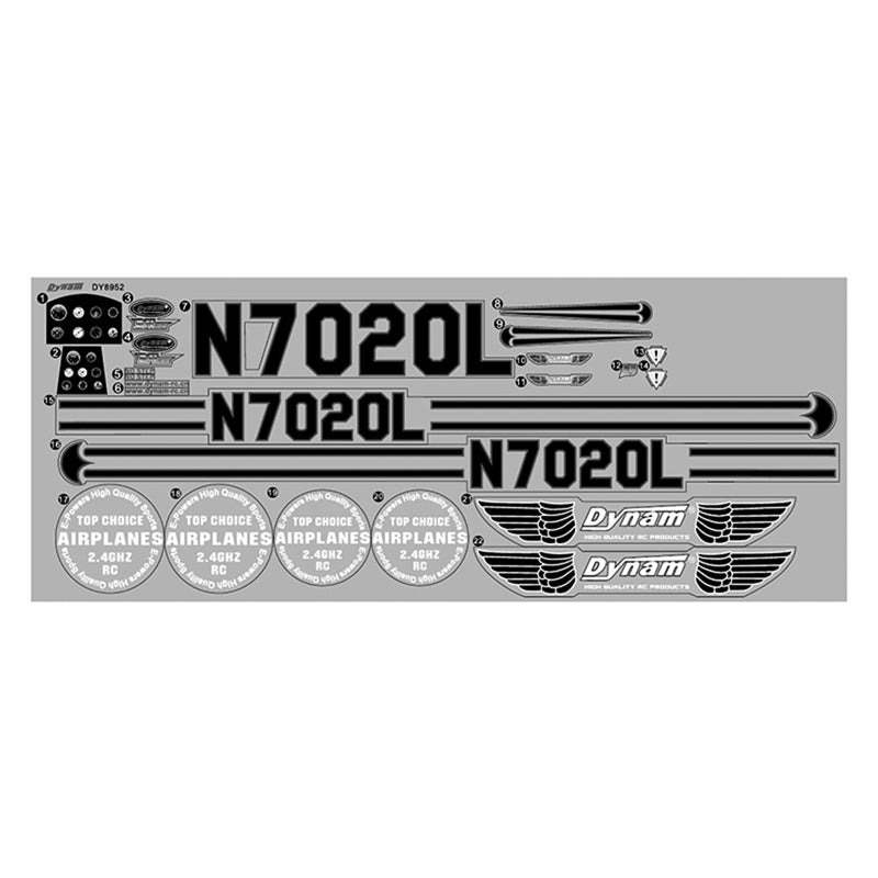 Dynam Waco YMF-5D Red Waterslide Decal