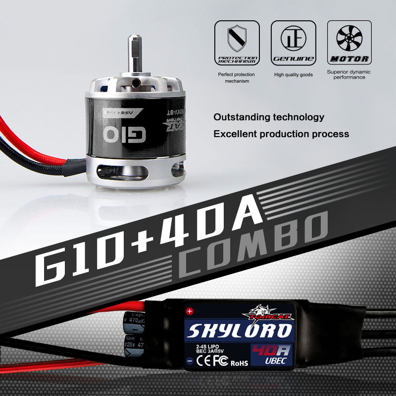 TomCat G10 3514-1150KV Motor w/ Skylord 40A ESC Combo Set