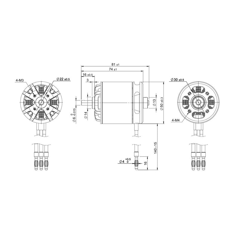 TomCat G601 5030-400KV Outrunner Motor for (60 Glow) Balsa EP Airplane
