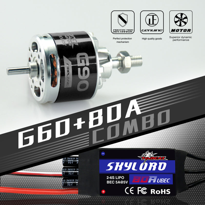 TomCat G90 5625-330KV Motor w/ Skylord 80A ESC Combo Set