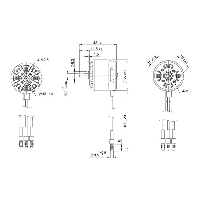 TomCat P4801 3510-KV980 Outrunner Brushless Motor