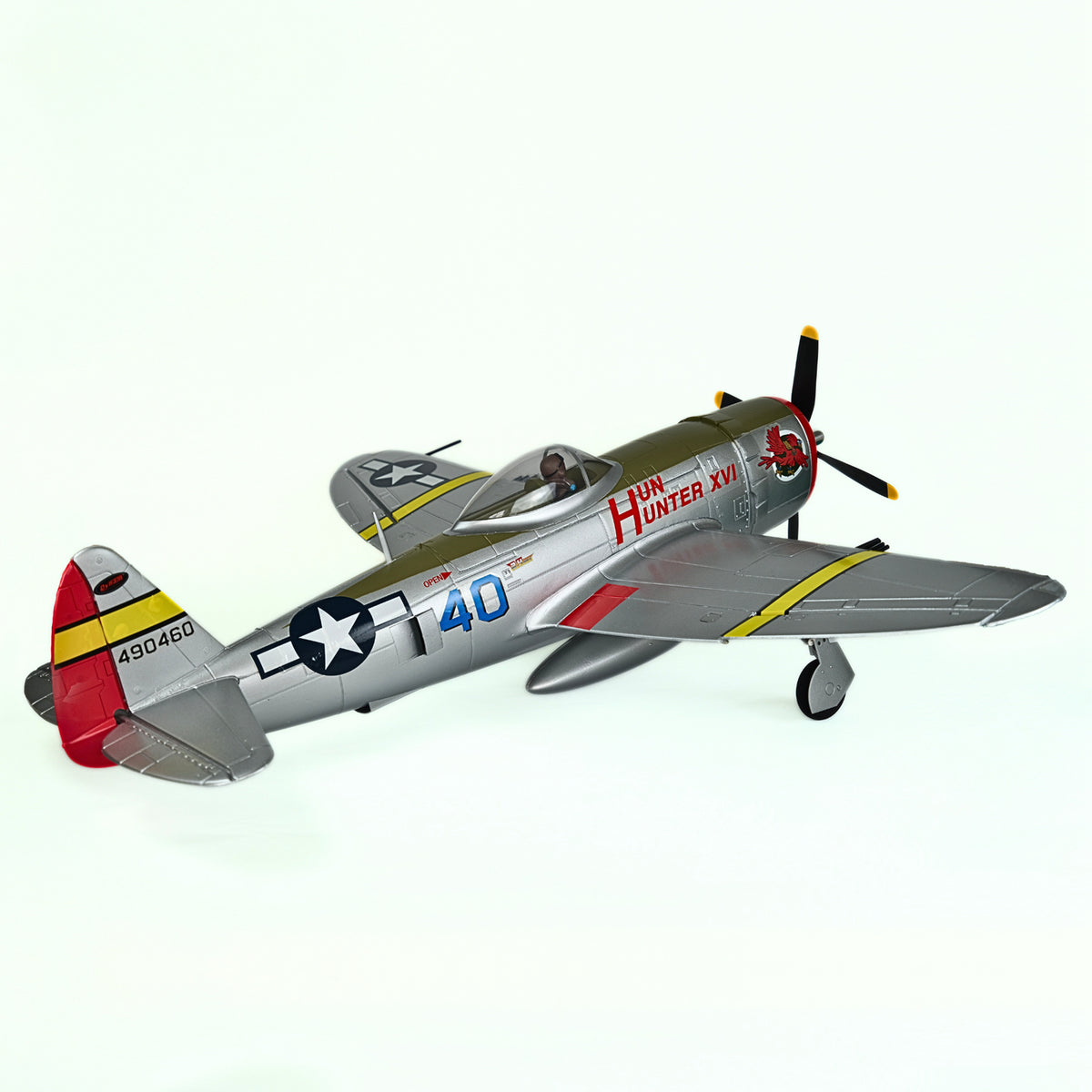 Dynam P-47D Thunderbolt V2 Hunter XVI 4S RC Krigsfugl 1220mm med Flapper