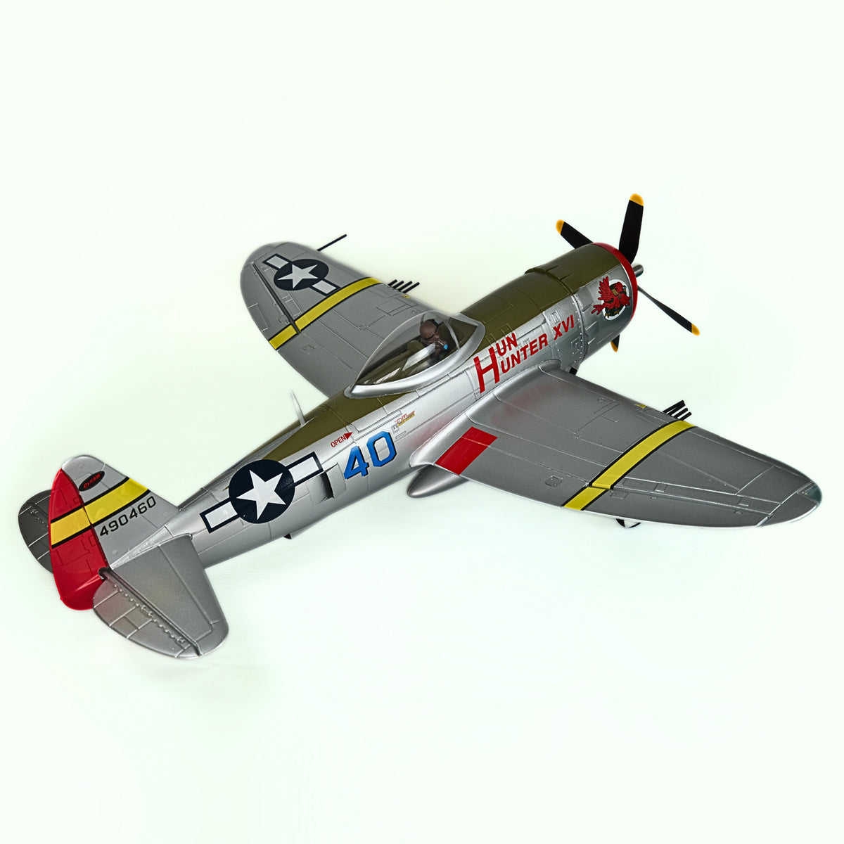 Dynam P-47D Thunderbolt V2 Hunter XVI 4S RC Krigsfugl 1220mm med Flapper
