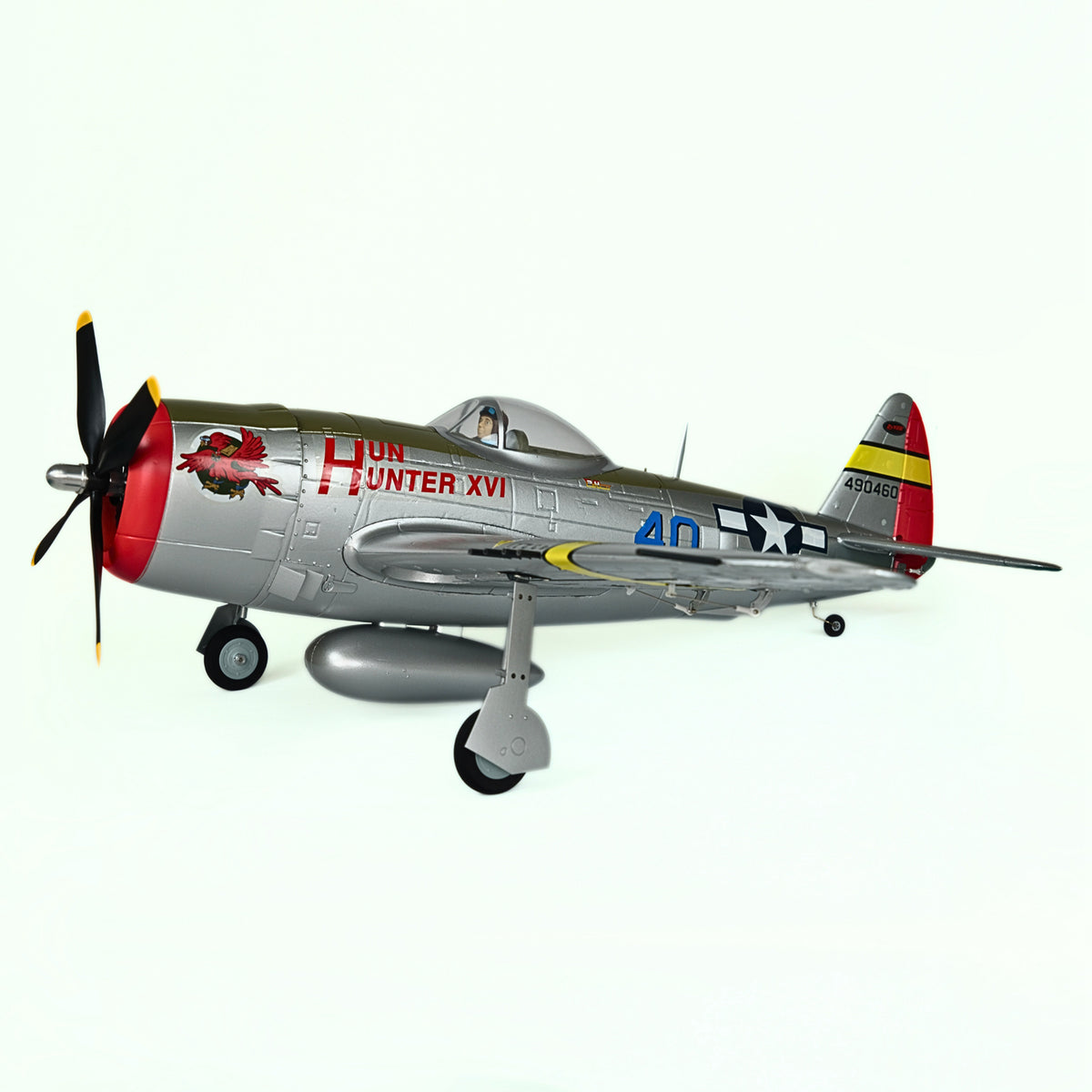 Dynam P-47D Thunderbolt V2 Hunter XVI 4S RC Krigsfugl 1220mm med Flapper