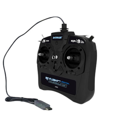 Detrum 8CH USB RC Plane Flight Digital Simulator (w/ Simulator Dongles)