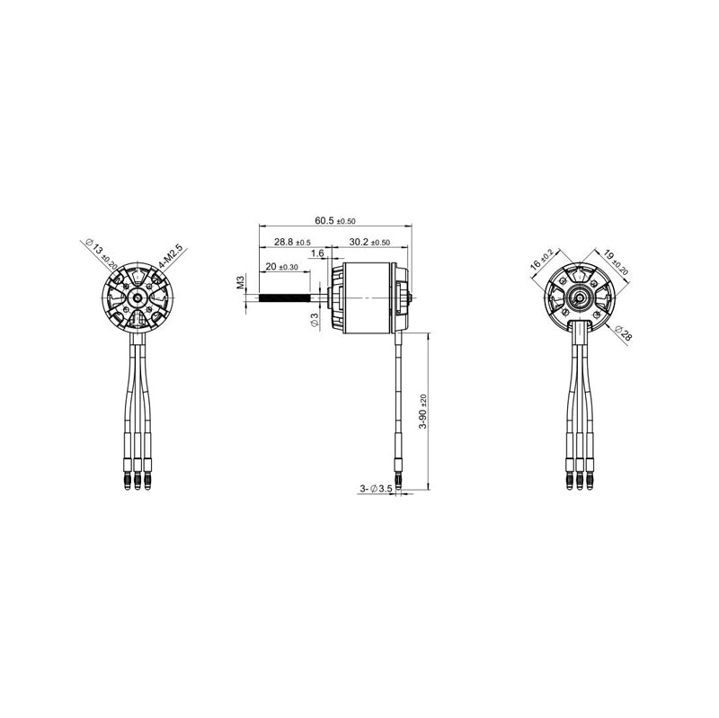 Detrum BM2815A-1100KV Brushless Motor