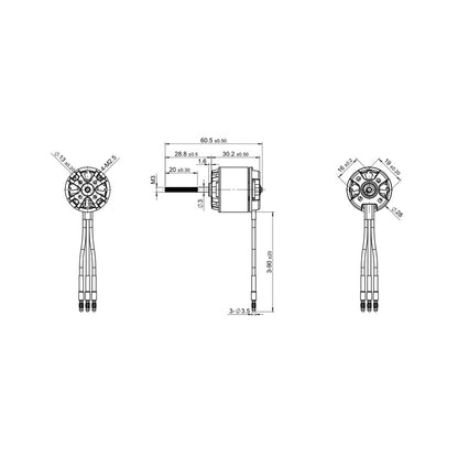 Detrum BM2815A-1100KV Brushless Motor